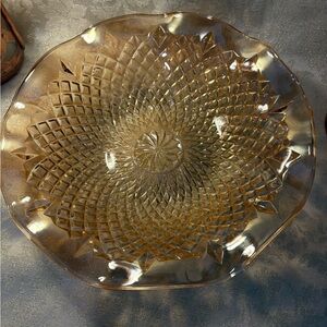 Vintage Glass Serving Plate